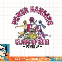 power rangers graduation class of 2021 group power up t-shirt copy png