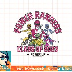 power rangers graduation class of 2023 group power up t-shirt copy png