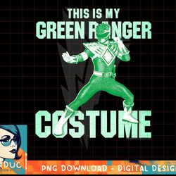 power rangers green ranger halloween costume t-shirt copy png