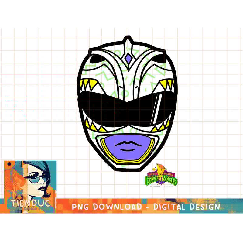 Power Rangers Green Ranger Retro Print Big Face T-Shirt copy.jpg