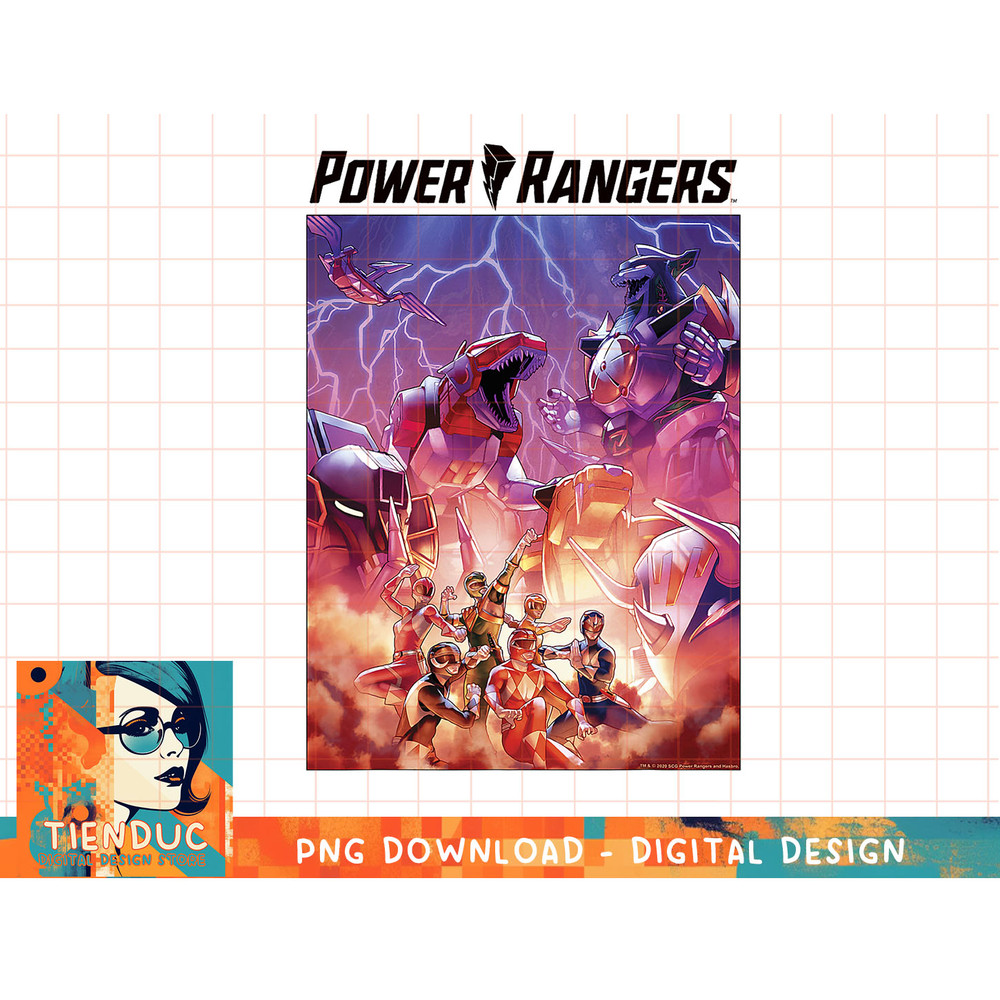 Power Rangers Group Shot Diamond Portraits T-Shirt copy.jpg