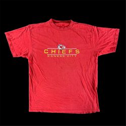 vintage 1990s kansas city chiefs t-shirt size xl