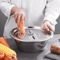 Multifunctional Stainless Steel Drain Basket | Vegetable Slicer Grater For Kitchen| 3 In 1 Cheese Grater Drain Basin1