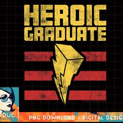 power rangers heroic graduate lightning & text t-shirt copy png