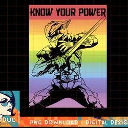 power rangers know your power rainbow pride poster t-shirt copy png