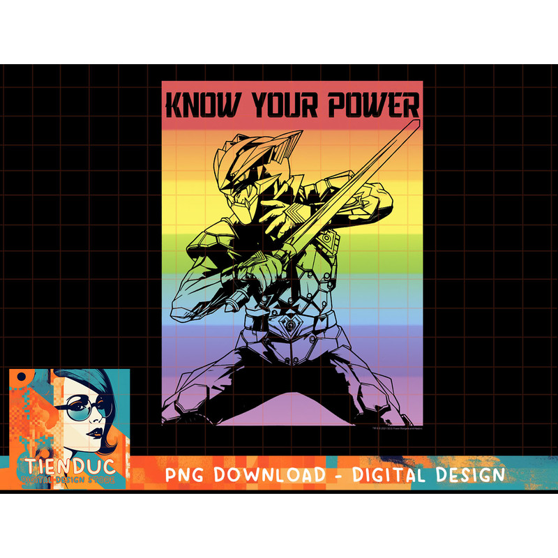 Power Rangers Know Your Power Rainbow Pride Poster T-Shirt copy.jpg