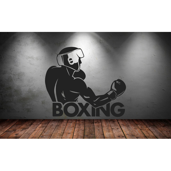 Boxer, Boxing Gym Training, Sport, Wall Sticker Vinyl Decal Mural Art Decor