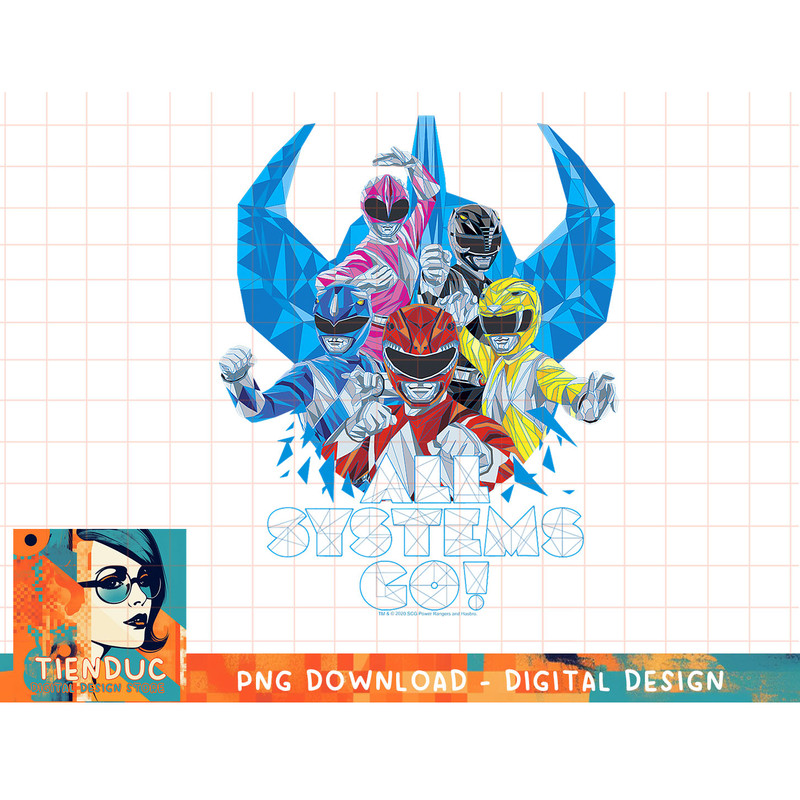 Power Rangers Megazord Retro Helmet Polygon Style T-Shirt copy.jpg