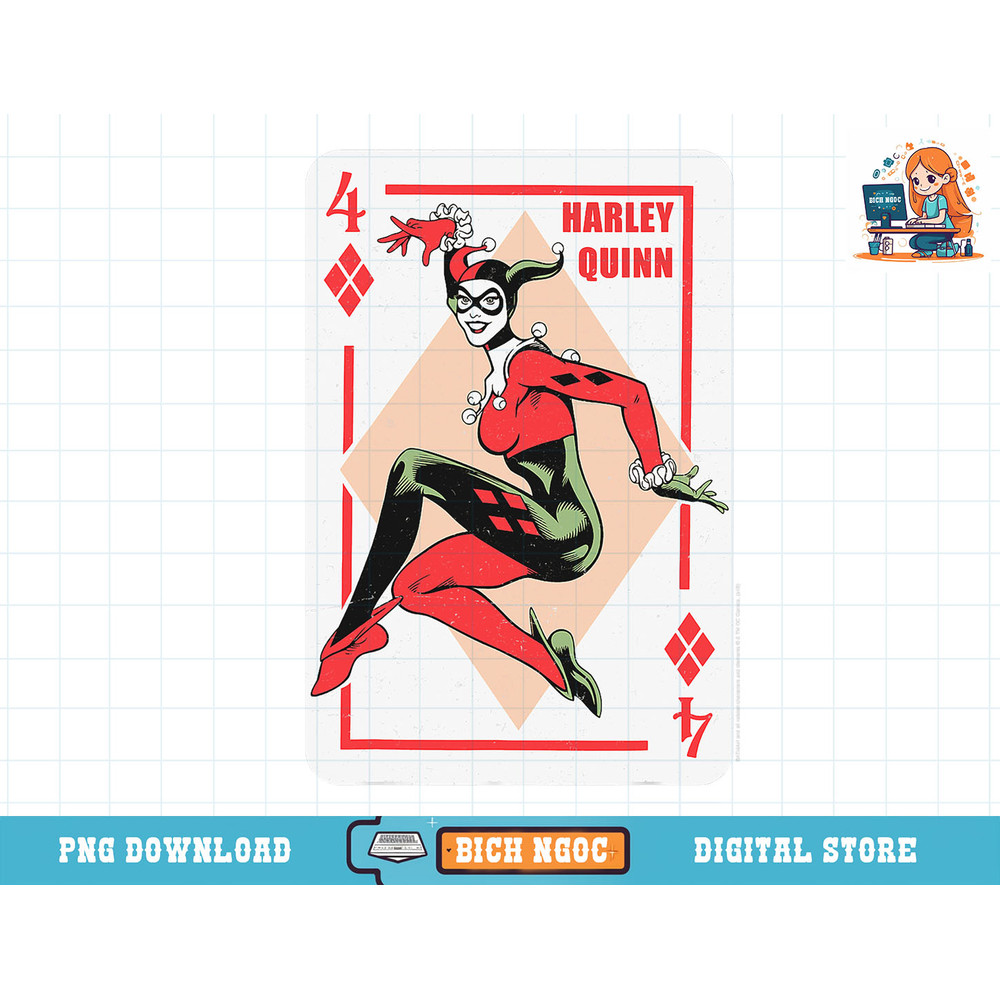 DC Comics Batman Harley Quinn Playing Card T-Shirt copy.jpg
