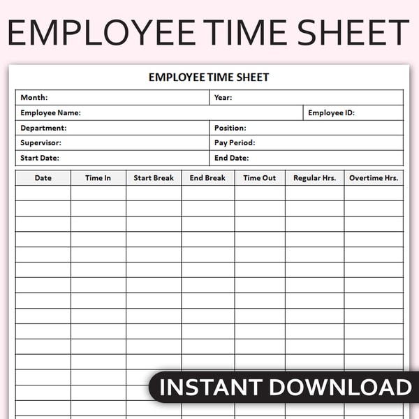 Best Employee Time Card at Richard Jett blog