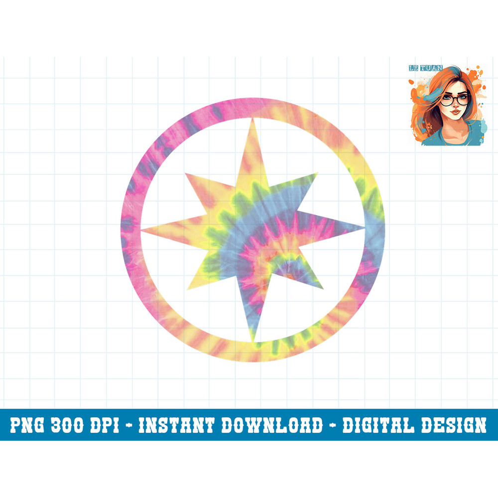 Captain Marvel Tie Dye Circle Star Logo png, sublimation copy.jpg