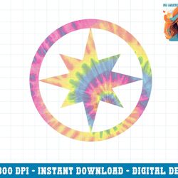 captain marvel tie dye circle star logo png, sublimation copy
