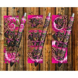 Western Floral Dachshund Head Pen Wraps Png Sublimation Design, Leopard Dachshund Pen Wraps Png, Dachshund Dog Pen Wrap