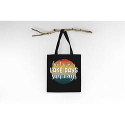 vintage boat waves lake days sun rays tote bag, tote bag gift, summer tote bag, reusable bag, vacation tote bag,grocery