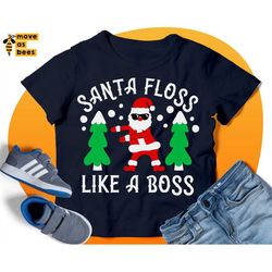 Santa Floss Like A Boss Svg, Flossing Santa Svg, Christmas Svg, Baby Christmas Svg, Christmas Svg Design for Boy, Girl,