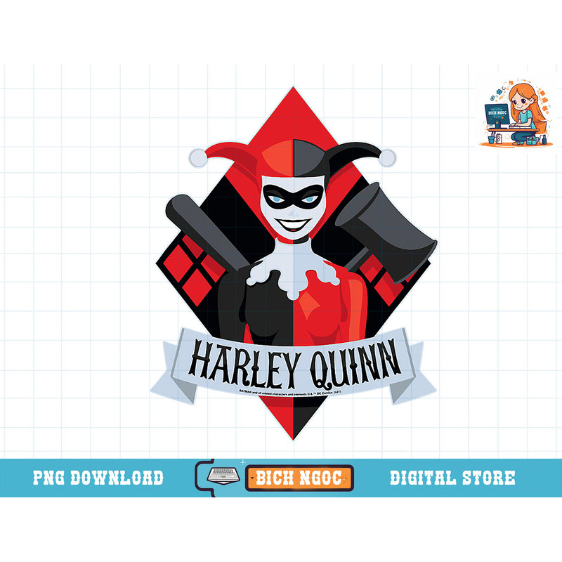 DC Comics Harley Quinn Diamond Portrait T-Shirt copy.jpg