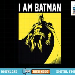 dc comics i am batman yellow dark poster fill t-shirt copy png