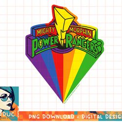 power rangers rainbow prism and classic logo t-shirt copy png
