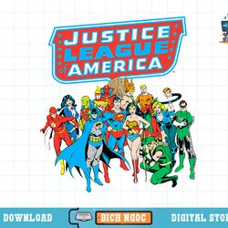 dc comics justice league of america group shot t-shirt copy png