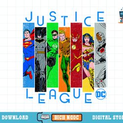 dc comics justice league panels t-shirt copy png