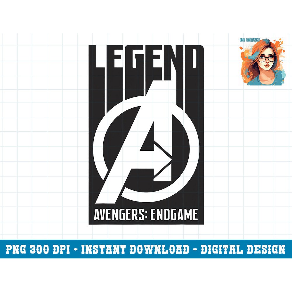 Marvel Avengers Endgame Legend Logo Graphic Tee png, sublimation copy.jpg
