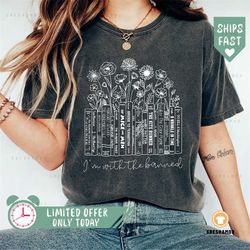 ban book shirt, librarian shirts | banned books shirt | i'm with the banned shirt | equality t-shirt | book lover gift