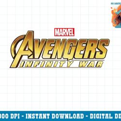 marvel avengers infinity war golden logo graphic png, sublimation png, sublimation copy