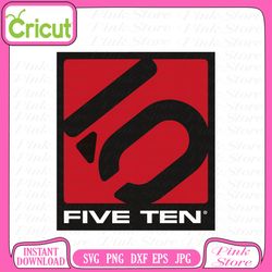 five ten logo svg, five ten svg, svg files, cricut, craft svg, crafting svg, cut file for cricut, silhouette