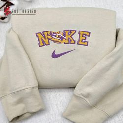 Nike LSU Tigers Embroidered Sweatshirt, NCAA Embroidered Sweater,  LSU Tigers Shirt, Unisex Shirts