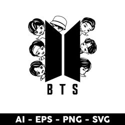 adorable tinytan bts member svg, kpop star svg, adorable tinytan svg, bts svg, png dxf eps file - digital file
