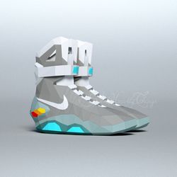 3d Papercraft Back To The Future Shoes PDF DXF Templates