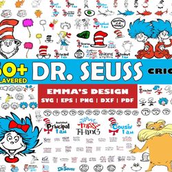 dr. seuss bundle svg, dr.seuss svg, dr. seuss cricut svg, png pdf dxf eps digital file