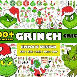 grinch bundle svg, grinch christmas svg, grinch svg, png pdf dxf eps digital file