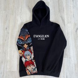 Tapestry Anime Hoodie - Evangelion Family