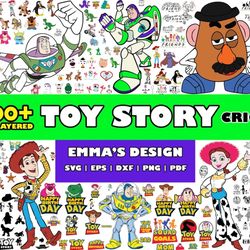 toy story bundle svg, toy story svg, toy story cricut svg, png pdf  dxf eps digital file