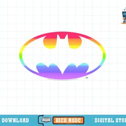 dc comics pride batman rainbow gradient logo t-shirt copy png