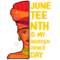 juneteenth is my independence day svg, juneteenth svg, black woman svg, independence day svg