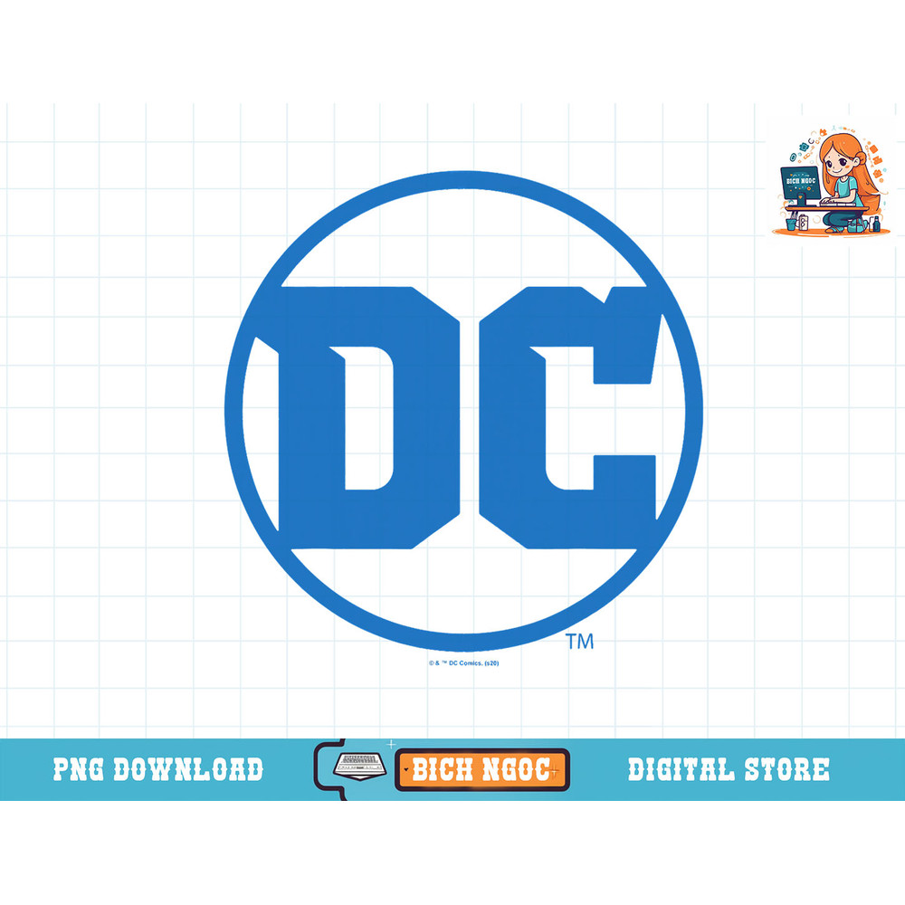 DC Comics Simple Blue Logo T-Shirt copy.jpg