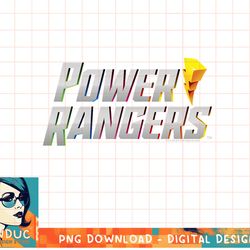 power rangers retro 3d style vintage logo t-shirt copy png