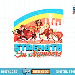 dc comics super hero girls strength in numbers t-shirt copy png