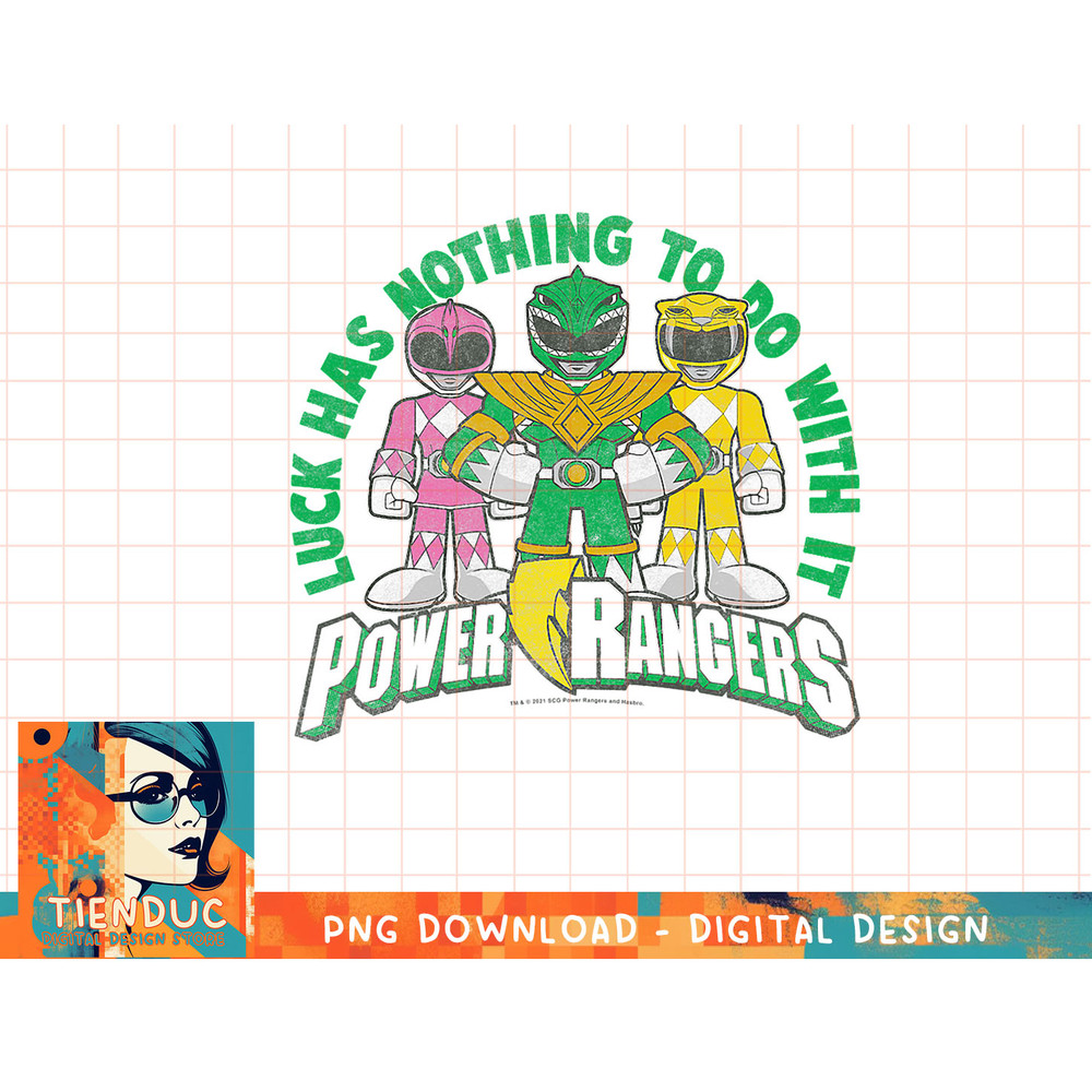 Power Rangers St. Patrick's Day Group Lucky Rangers T-Shirt copy.jpg