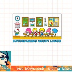 sanrio hello kitty and friends daydreaming about lunch class t-shirt copy png