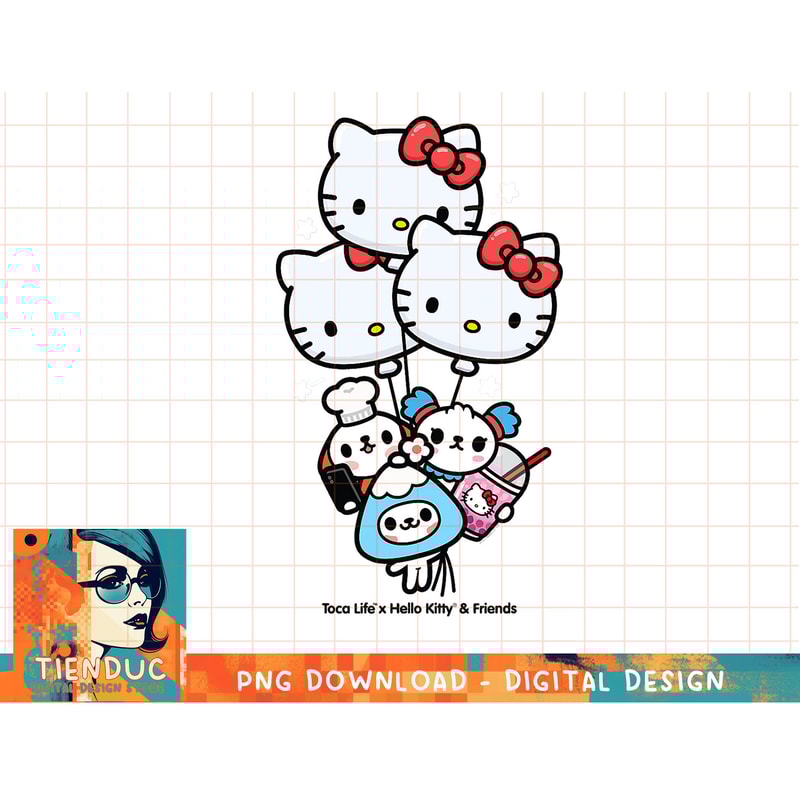 Toca Life x Hello Kitty & Friends BALLOONS T-Shirt copy.jpg