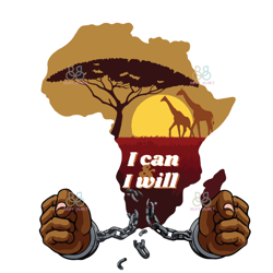 juneteenth 1865 i can & i will svg, juneteenth svg, juneteenth 1865 svg, freedom svg