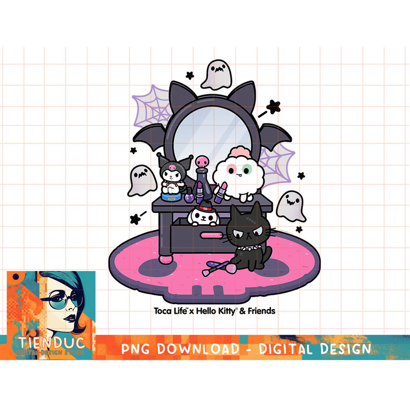 Toca Life x Hello Kitty & Friends KUROMI VANITY T-Shirt.pngToca Life x Hello Kitty & Friends KUROMI VANITY T-Shirt copy.jpg
