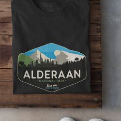 star wars t shirt, alderaan national park t-shirt, men's & women's shirt, star wars shirt, alderaan t-shirt, unisex, sta