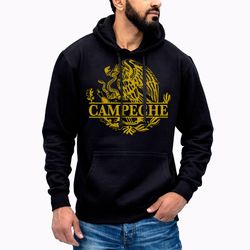 campeche mexico eagle emblem hoodie sweatshirt