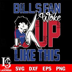 Betty Boop Buffalo Bills svg , digital download