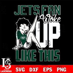 Betty Boop New York Jets svg , digital download