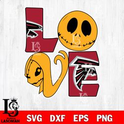 Love Atlanta Falcons svg, digital download